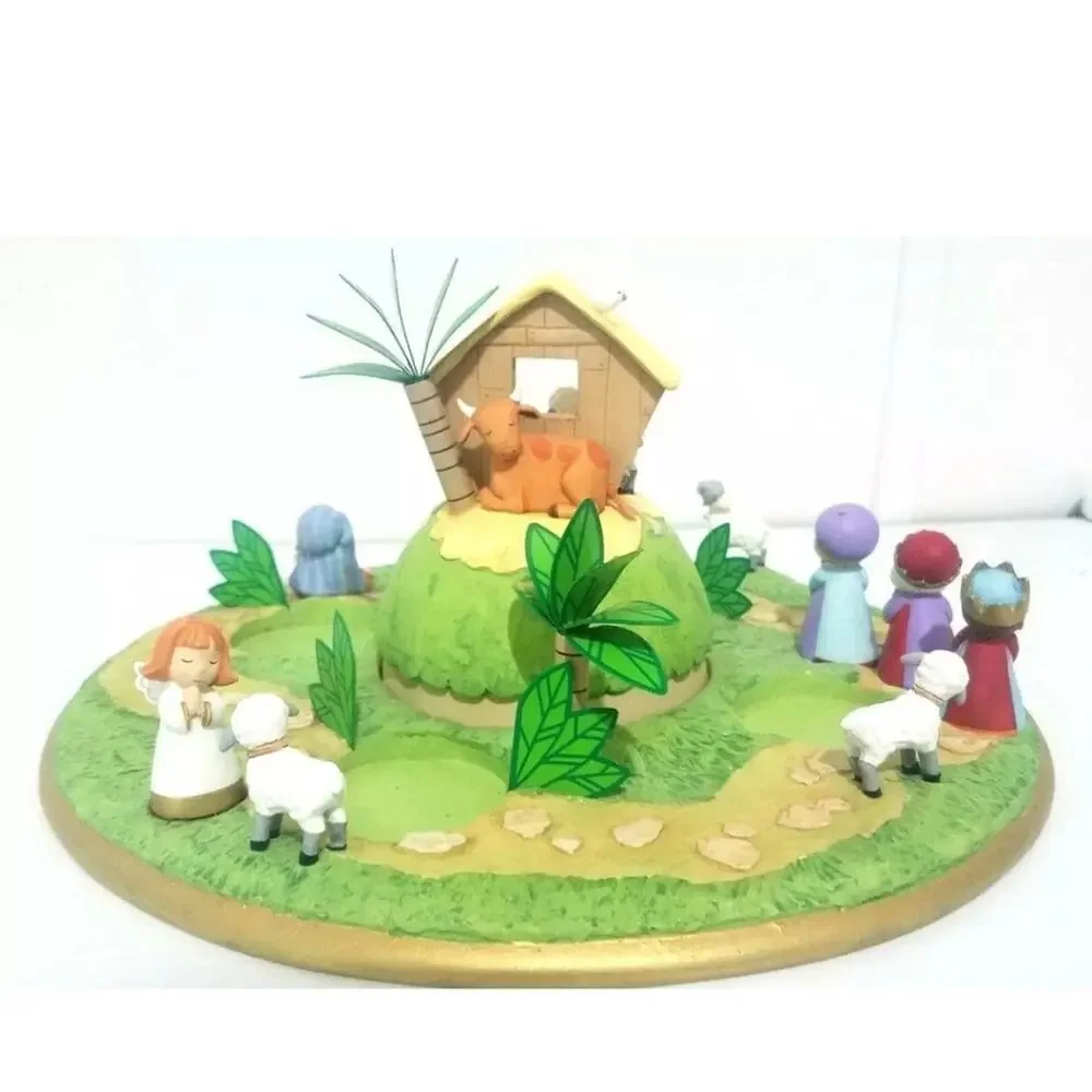 Hallmark Christmas Nativity Votive Candle Holder Manger 2005 Wise Men Animals